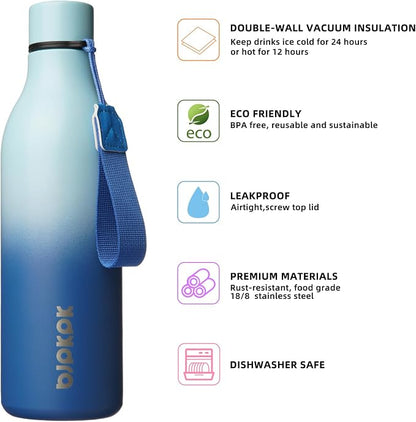 BJPKPK Insulated Water Bottles, 25 oz Stainless Steel Metal Water Bottle - Image 2