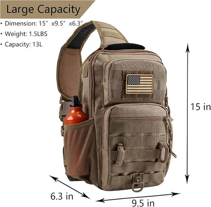 Rover Sling Pack Tactical Shoulder Sling Bag Backpack - Image 2