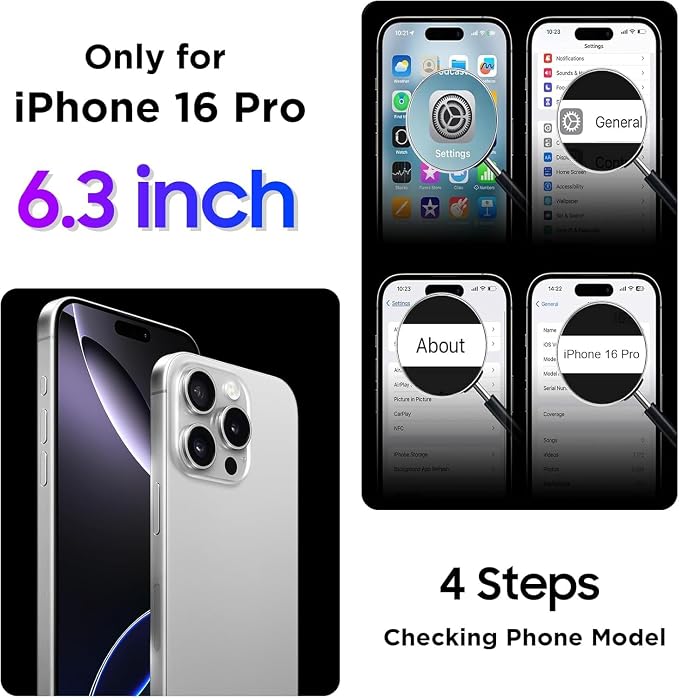 Temdan Compatible with iPhone 16 Pro Case Waterproof, Built-in Screen & Camera - Image 8