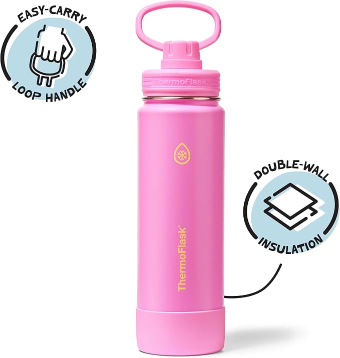 ThermoFlask 24 oz Double Wall Vacuum Insulated Stainless Steel Water Bottle - Image 2