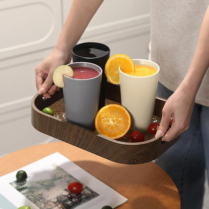 24 Pcs Unbreakable Plastic Cups Set, 14 oz Reusable Plastic Cups, Stackable - Image 7
