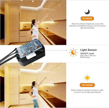 Sensky 19.7ft/6m Motion Activated LED Strip Light Kit Flexible LED Strip Motion - Image 5