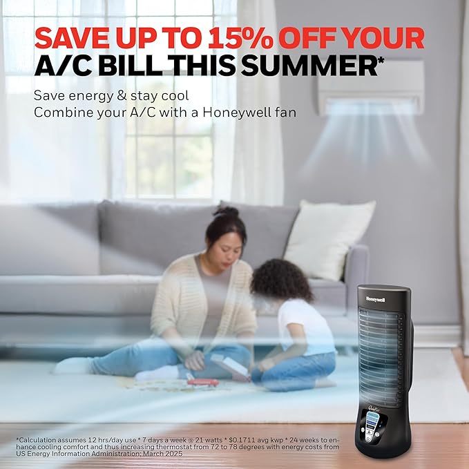Honeywell QuietSet Personal Table Fan, Oscillating Personal Desk Fan - Image 5