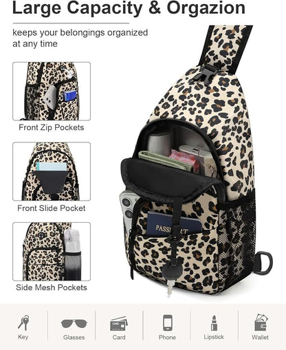 Pritent Crossbody Bags for Women Man Waterproof Sling Bag Backpack Trendy - Image 3