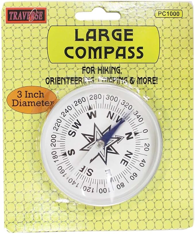 ADROIT Hikers Compass | 0.75", Key Ring | Accurate Navigation - Image 3