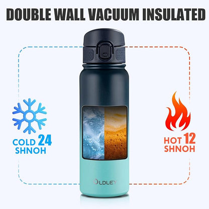 OLDLEY 20 Oz Insulated Stainless Steel Water Bottle - Image 6