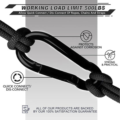 AUTMATCH Carabiner Clips, 4 Pack - Image 5