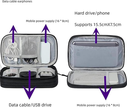 Electronic Organizer Travel Cable Accessories BagPouch Portable Waterproof - Image 3