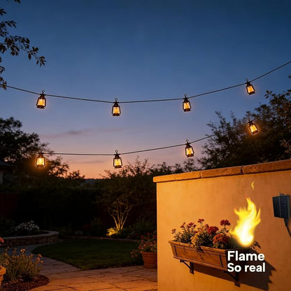 Solar Outdoor String Lights 19FT Waterproof Patio Lights - Image 3