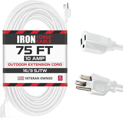 Iron Forge Cable Weatherproof 75 Ft Outdoor Extension Cord by IronForgeCable