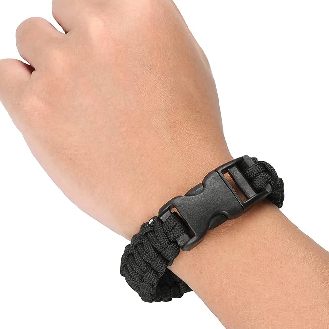 Sportmusies Paracord Wristband for Outdoor Sport Tactical Survival Parachute - Image 2
