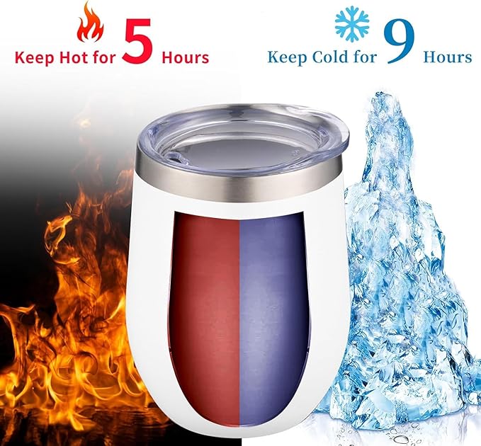 12oz/6 Pack Wine Tumbler Glasses - Image 3