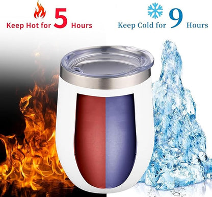 12oz/6 Pack Wine Tumbler Glasses - Image 3