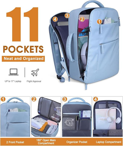 Capolo Travel Backpack for Women Men Waterproof Laptop Backpack Airlines - Image 3