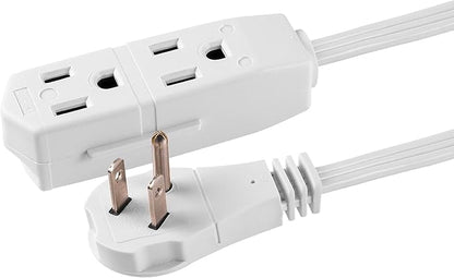 GE 3-Outlet Flat Extension Cord 8 Ft Grounded Extension Cord - Image 6
