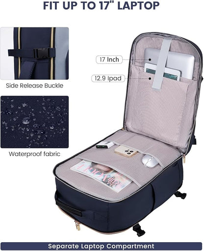 LOVEVOOK 40L Travel Backpack for Women & Men, Airline Approved Carry On Luggage - Image 9