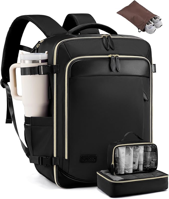 LOVEVOOK 50L Travel Backpack Carry On Airline Approved, Large Backpack by LOVEVOOK