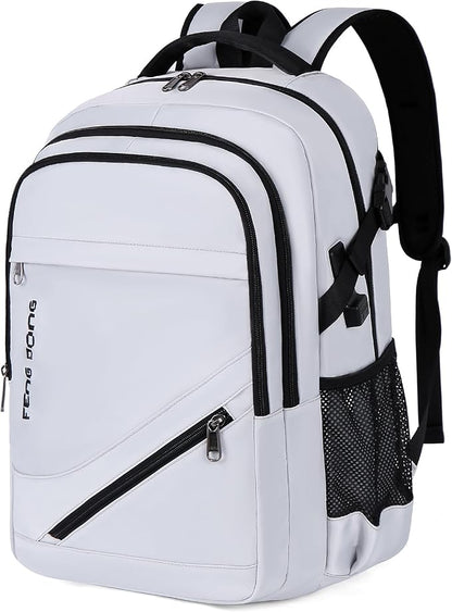 FENGDONG Durable Waterproof Travel Laptop Backpack 17.3 inch, Large College by FENGDONG
