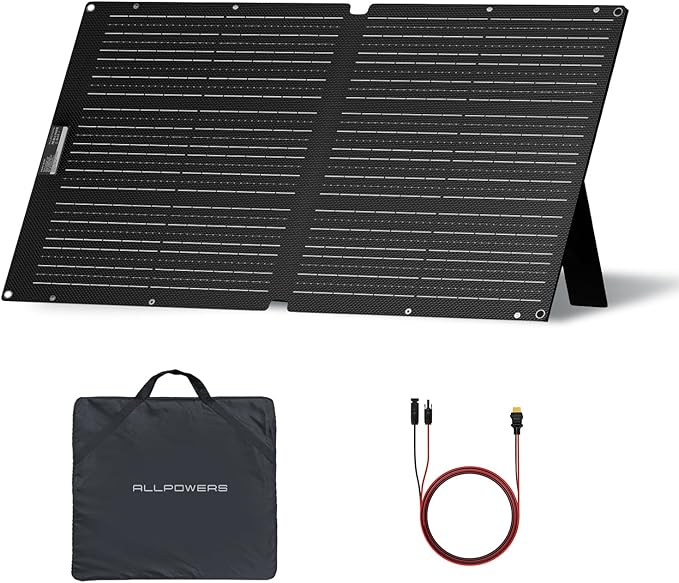 ALLPOWERS SE100 100W Portable Solar Panel Charger, High-Efficiency 23-25% by ALLPOWERS