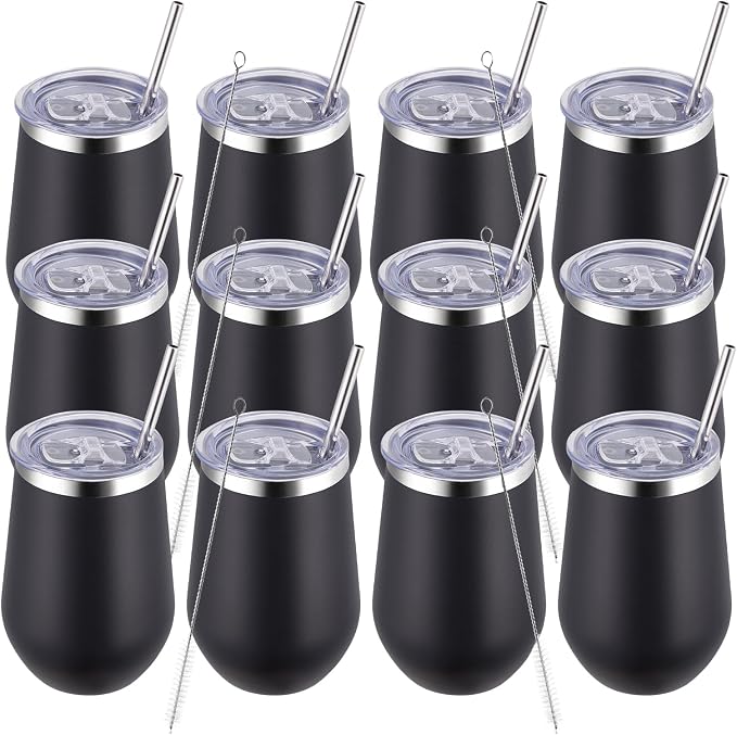 MEWAY 12oz/12 Pack Wine Tumbler Glasses by MEWAY