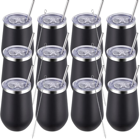 MEWAY 12oz/12 Pack Wine Tumbler Glasses by MEWAY
