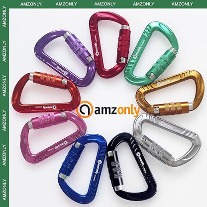 3inch Auto Locking Carabiner Clips Heavy Duty, 12KN /2697lbs Lightweight - Image 7
