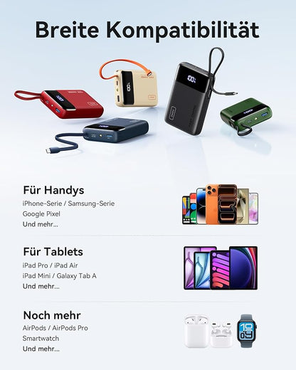 INIU 20000mAh Power Bank, Small Portable Charger, 45W PD Fast Charging Battery - Image 8
