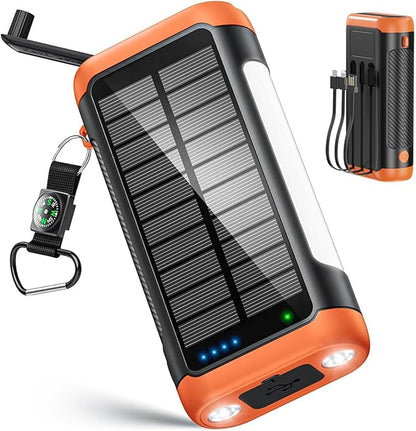 DJKK Solar Power Bank Portable Charger:66800mAh Built in Hand Crank and 3 by Unknown