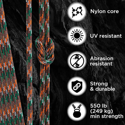 TECEUM Reflective Paracord Rope 1000 – 1000ft/200ft/100ft/50ft – 40+ Colors – - Image 3
