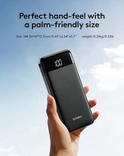 Orfeika Portable Phone Charger, 10000mAh Portable Charger Power Bank - Image 5
