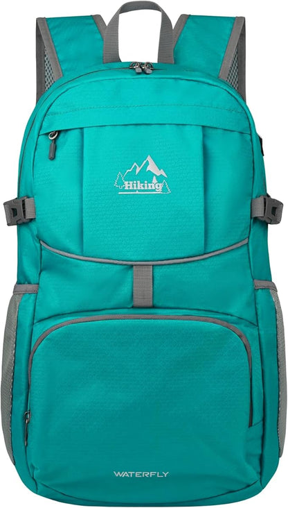 WATERFLY Hiking Packable Daypack Backpack: 35L Ultra Lightweight Day Pack by Waterfly