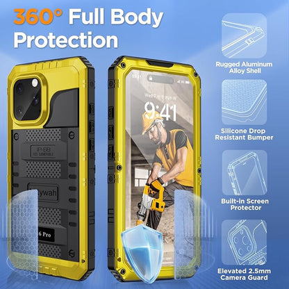 Mitywah Waterproof Case for iPhone 16 Pro, Shockproof Heavy Duty Case - Image 5