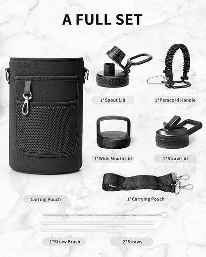 Trebo Water Bottle 64oz with Paracord Handle, Half Gallon Large Vacuum Triple - Image 7