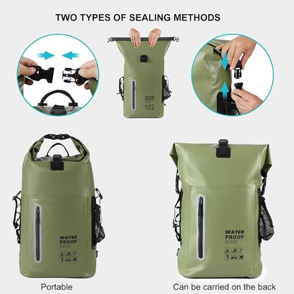 Waterproof Backpack, Waterproof Backpack That Can Float, Suitable - Image 5