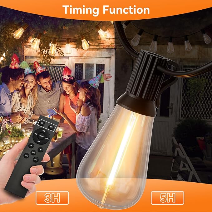 YOYONACY 100 FT Outdoor String Lights - Image 4