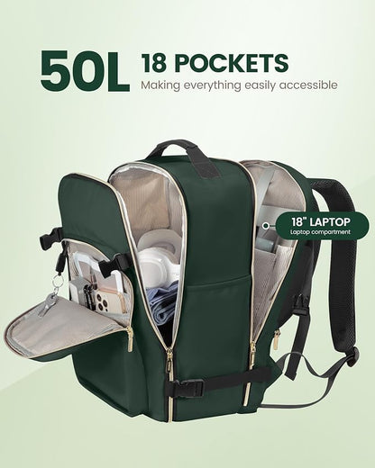LOVEVOOK Travel Backpack for Women & Men 50L, Airline Approved Carry On - Image 3