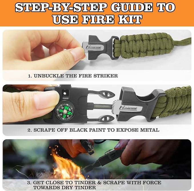 Paracord Survival Bracelet - Image 8