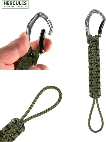 HERCULES Paracord Keychain Set – 2 Pack Lanyard Rope - Image 4