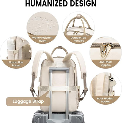 LOVEVOOK Laptop Backpack for Women, 15.6 Inch Laptop Bag - Image 3