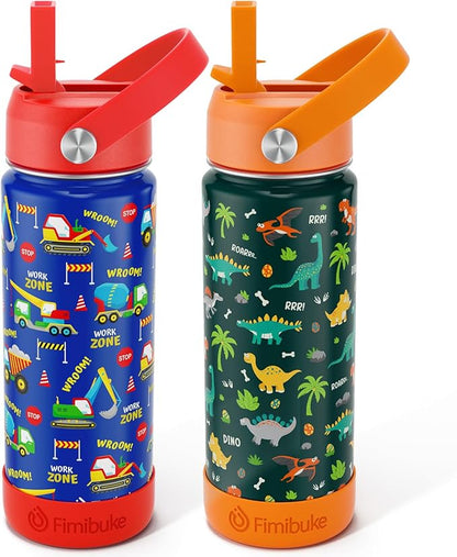 Fimibuke Kids Insulated Water Bottle, 18oz BPA FREE Kids Cups by Fimibuke