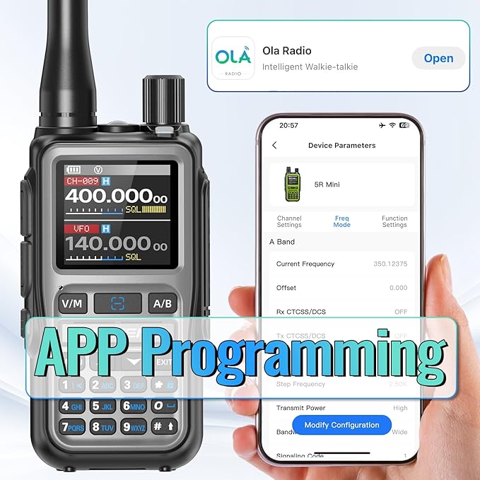 Baofeng Radio UV-5R Mini Ham Radio Long Range Two Way Radio NOAA Weather Radio - Image 3