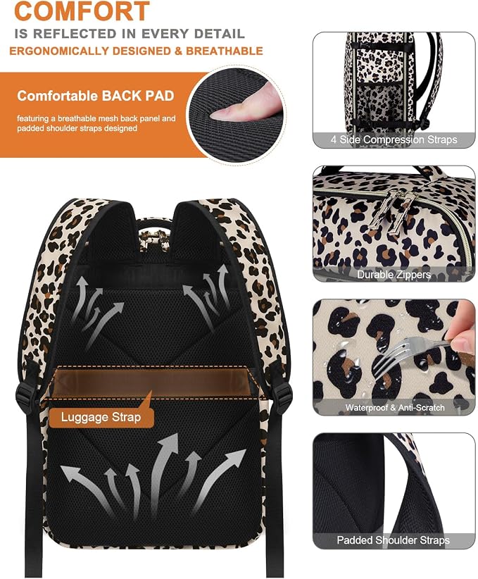 Capolo Travel Backpack for Women Men Waterproof Laptop Backpack Airlines - Image 6