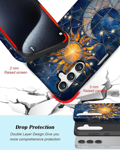 Compatible for Samsung Galaxy S25 FE 5G Case, Dual Layer Heavy Duty 2 in 1 - Image 3