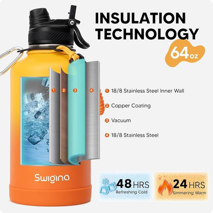 Swigina 64 oz Insulated Water Bottle - Image 3