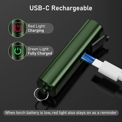 Blukar Rechargeable EDC Flashlight, Mini Keychain Flash Light - Image 6