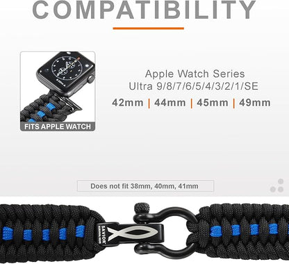 Savior Survival Gear Paracord Watch Band, Compatible - Image 3