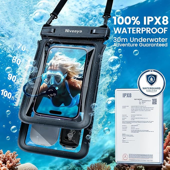 Niveaya Double Space Waterproof Phone Pouch - Image 2