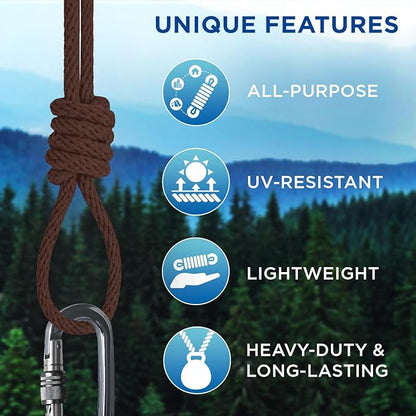 TECEUM Cotton Rope 3/16” – 50 FT – Strong All-Purpose Braided Rope – Natural - Image 4