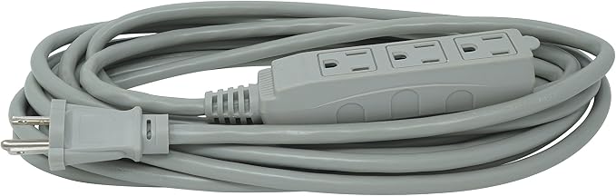 Woods Light Duty Extension Cord, 16 Gauge, 3 Conductor, 3 Outlet Cord - Image 2