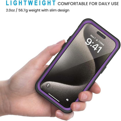 Lanhiem for iPhone 15 Pro Max Case, IP68 Waterproof Dustproof Shockproof Cases - Image 4